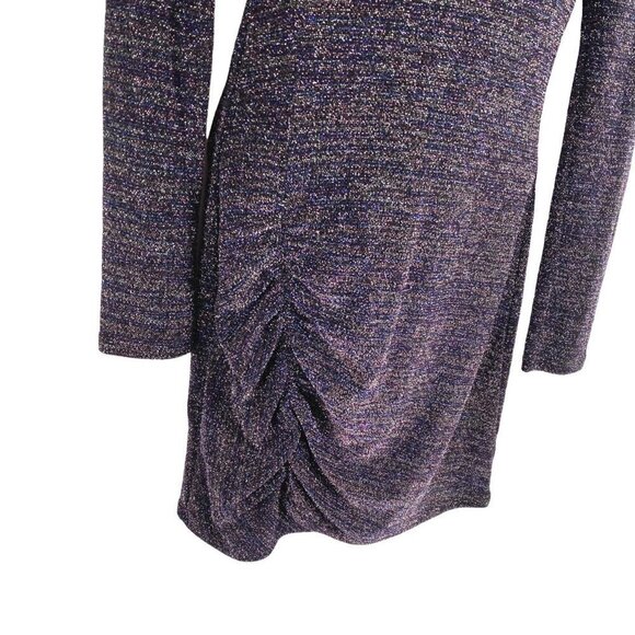 Ramy Brook Portia Dress Metallic Ruched Polyester Blend NWT Women's Small - Picture 4 of 11